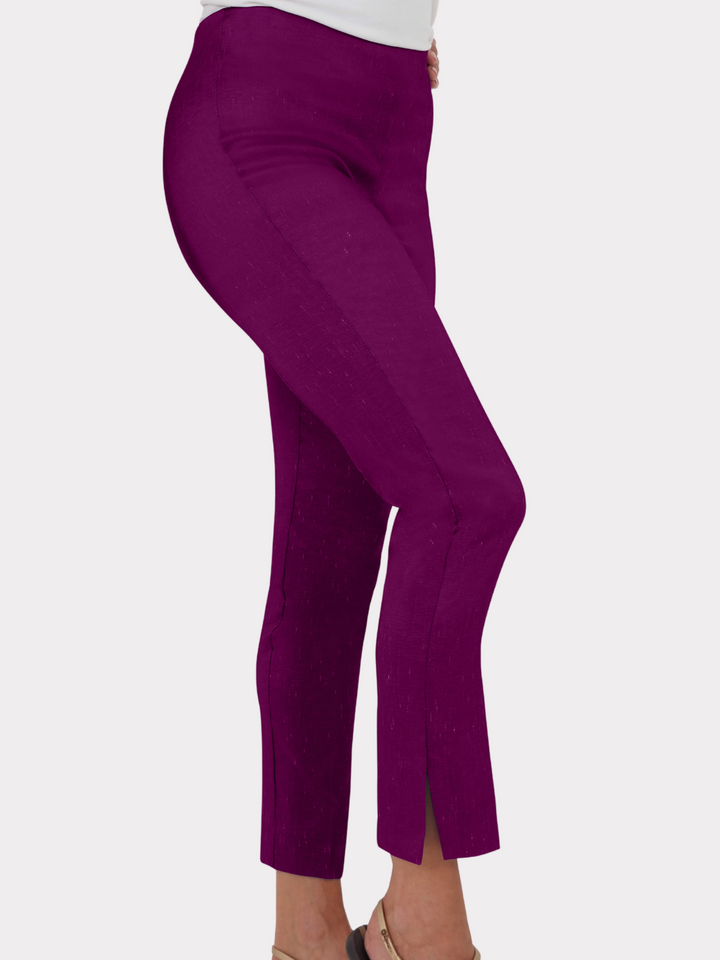 Slim Cut Dupioni Stretch Pants - New Colors