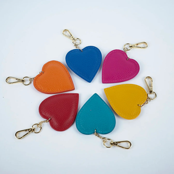 Italian Leather Heart  Purse Accessory