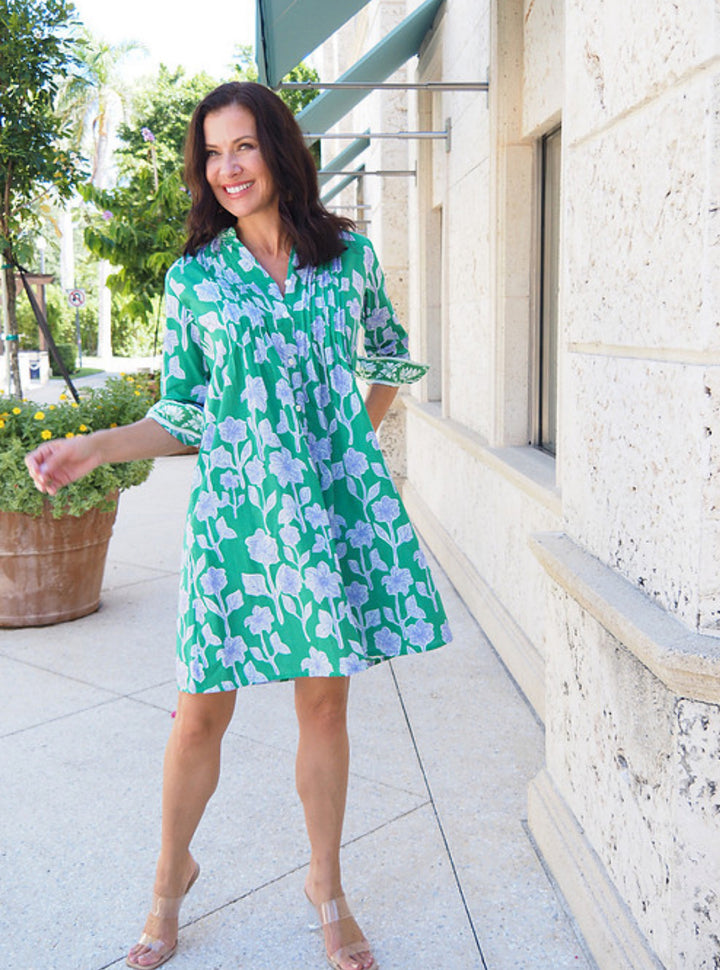 Tania Dress in Printed Cotton