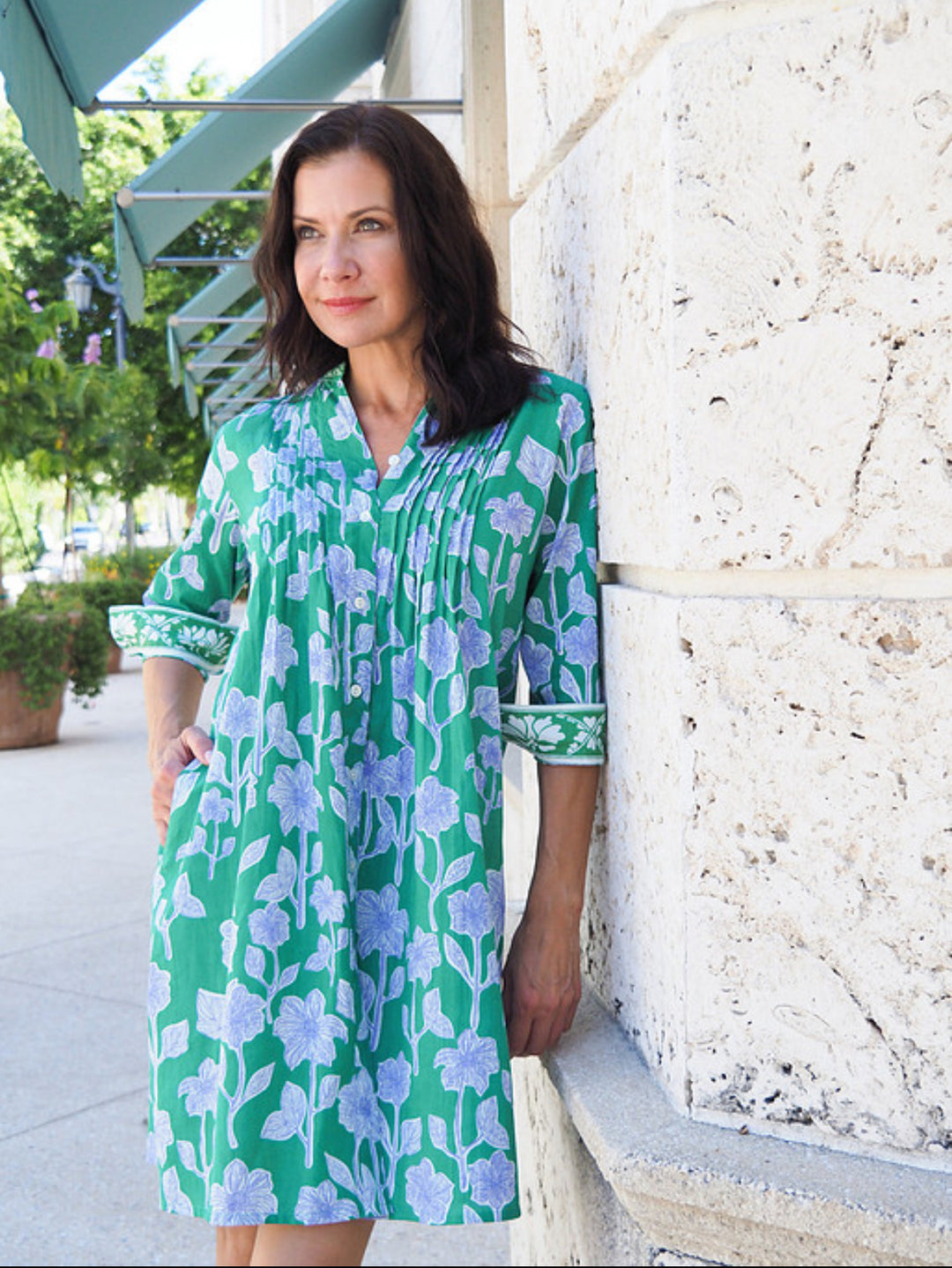 Tania Dress in Printed Cotton