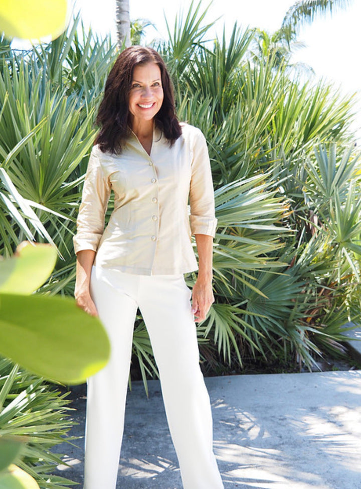 Grace Top in Silk - Solid