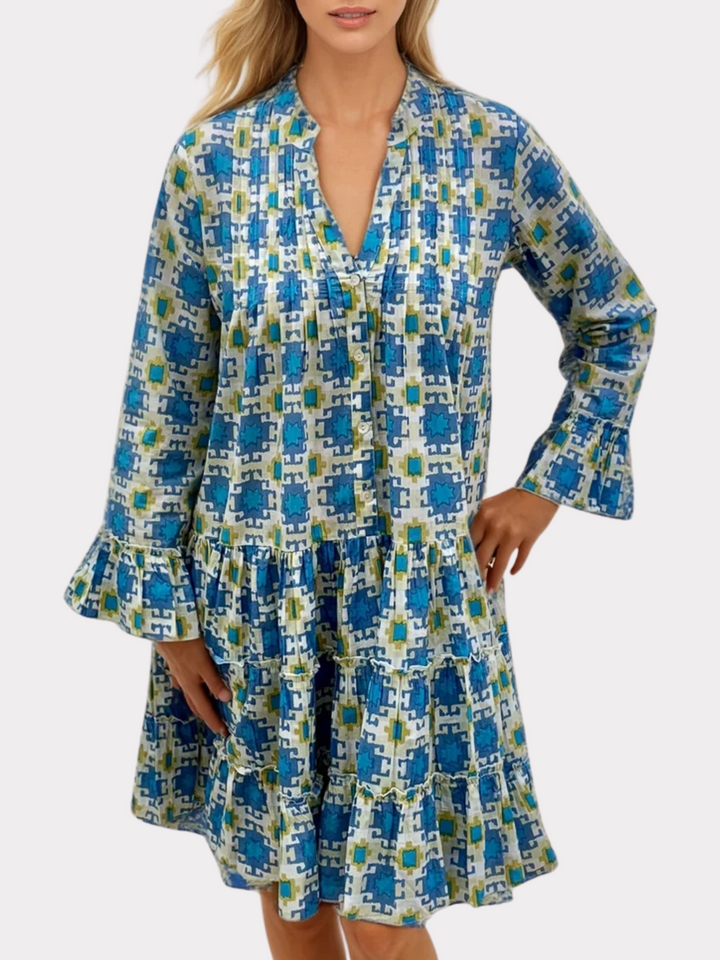 Belle Printed Cotton Dress