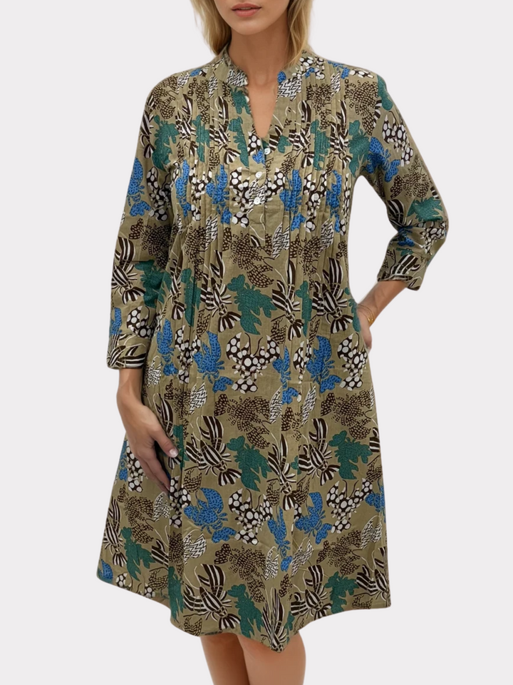Cora Dress in Printed Cotton
