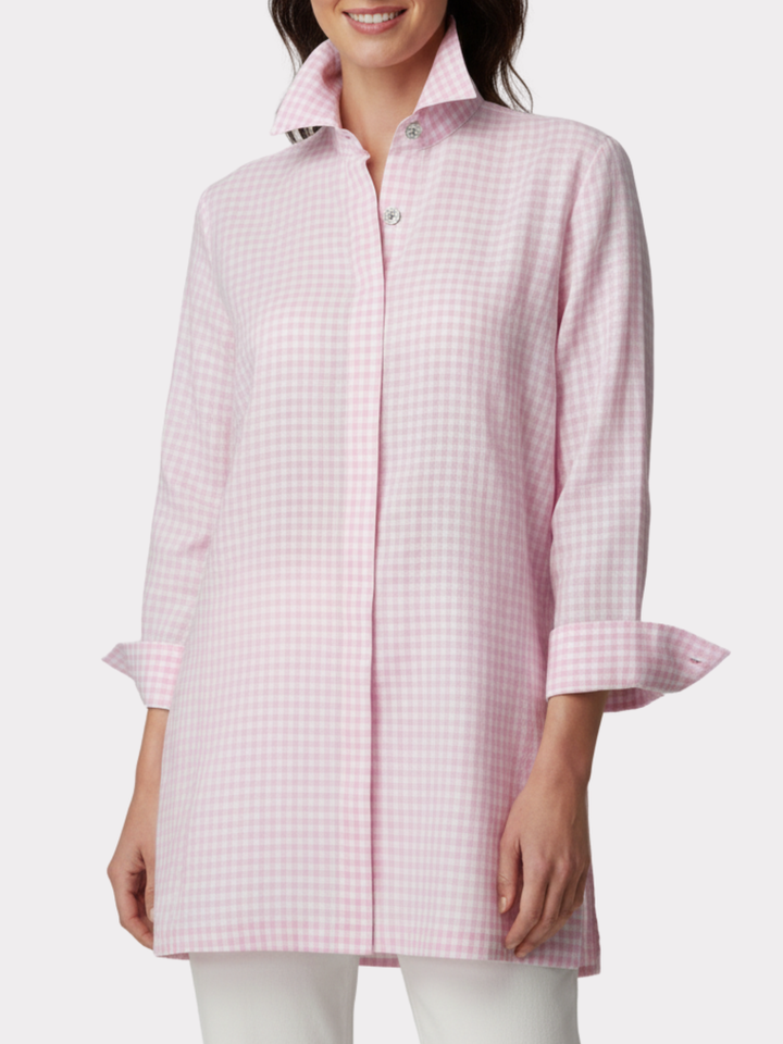 Barbara Top in Linen - Print