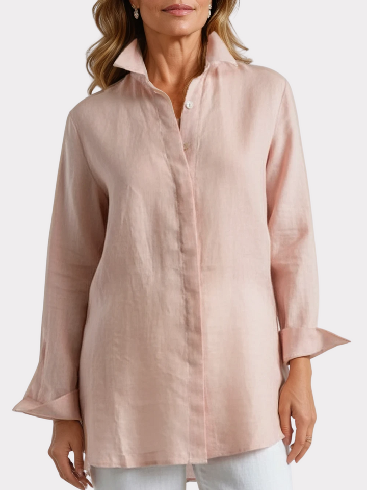 Barbara Top in Linen