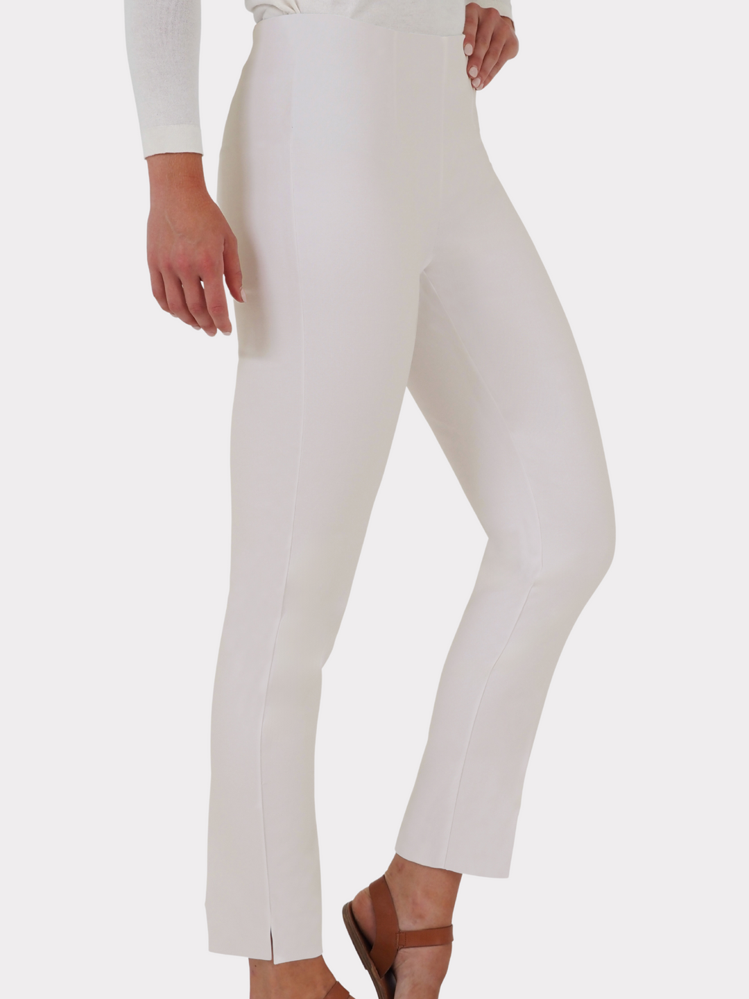 Long Canvas Cotton Stretch Pants