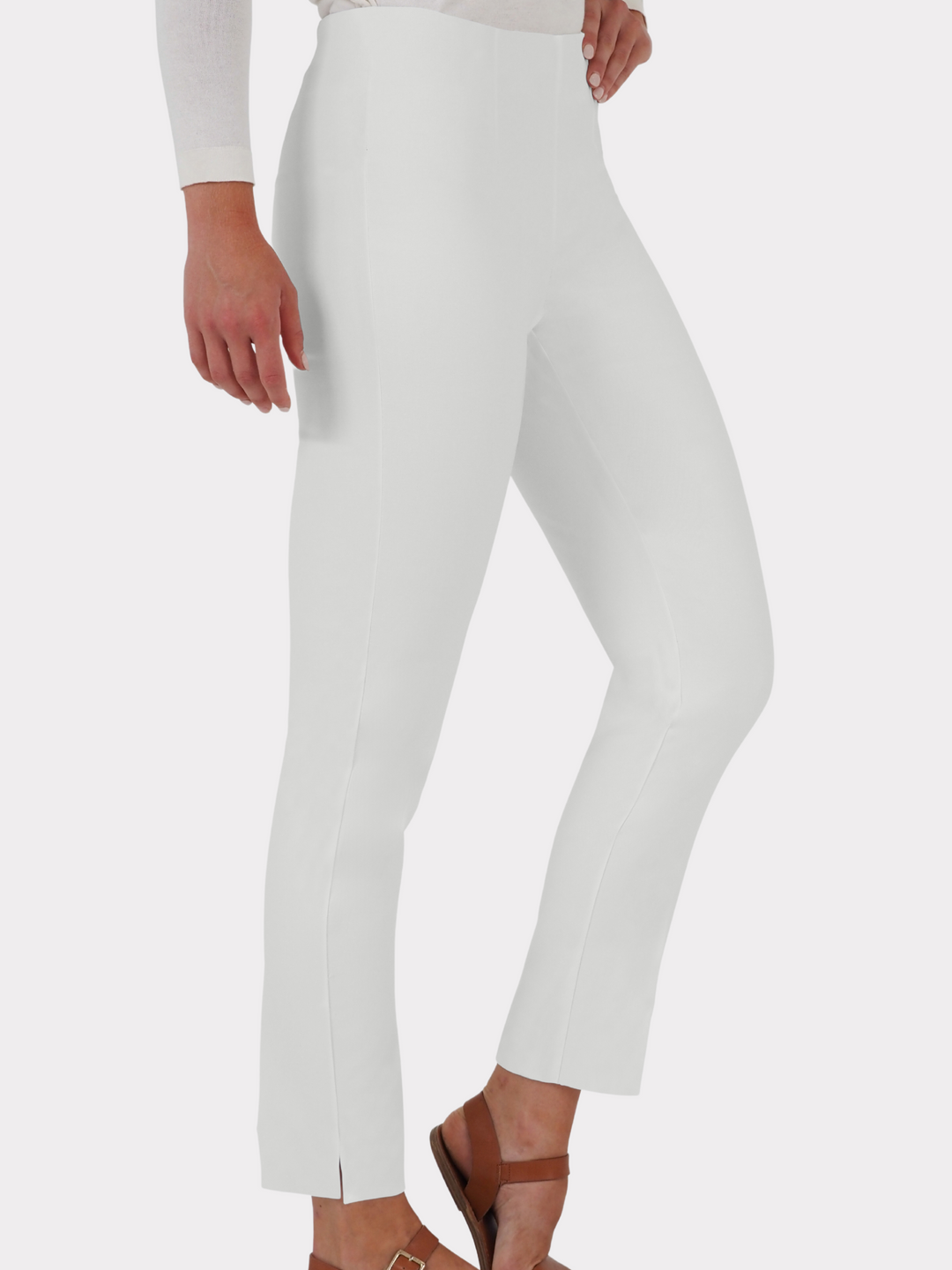 Long Canvas Cotton Stretch Pants