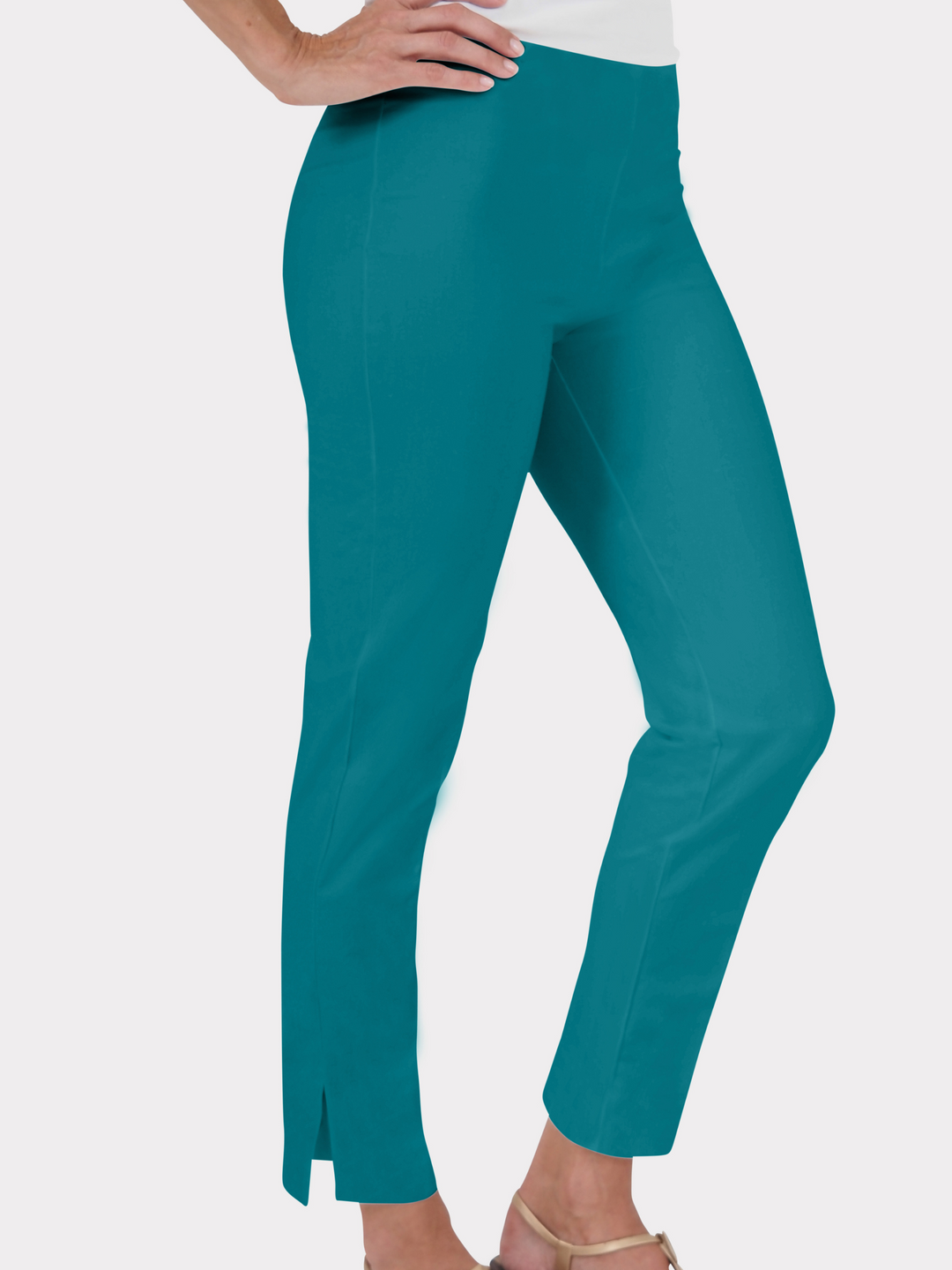 Slim Cut Silk Stretch Pant