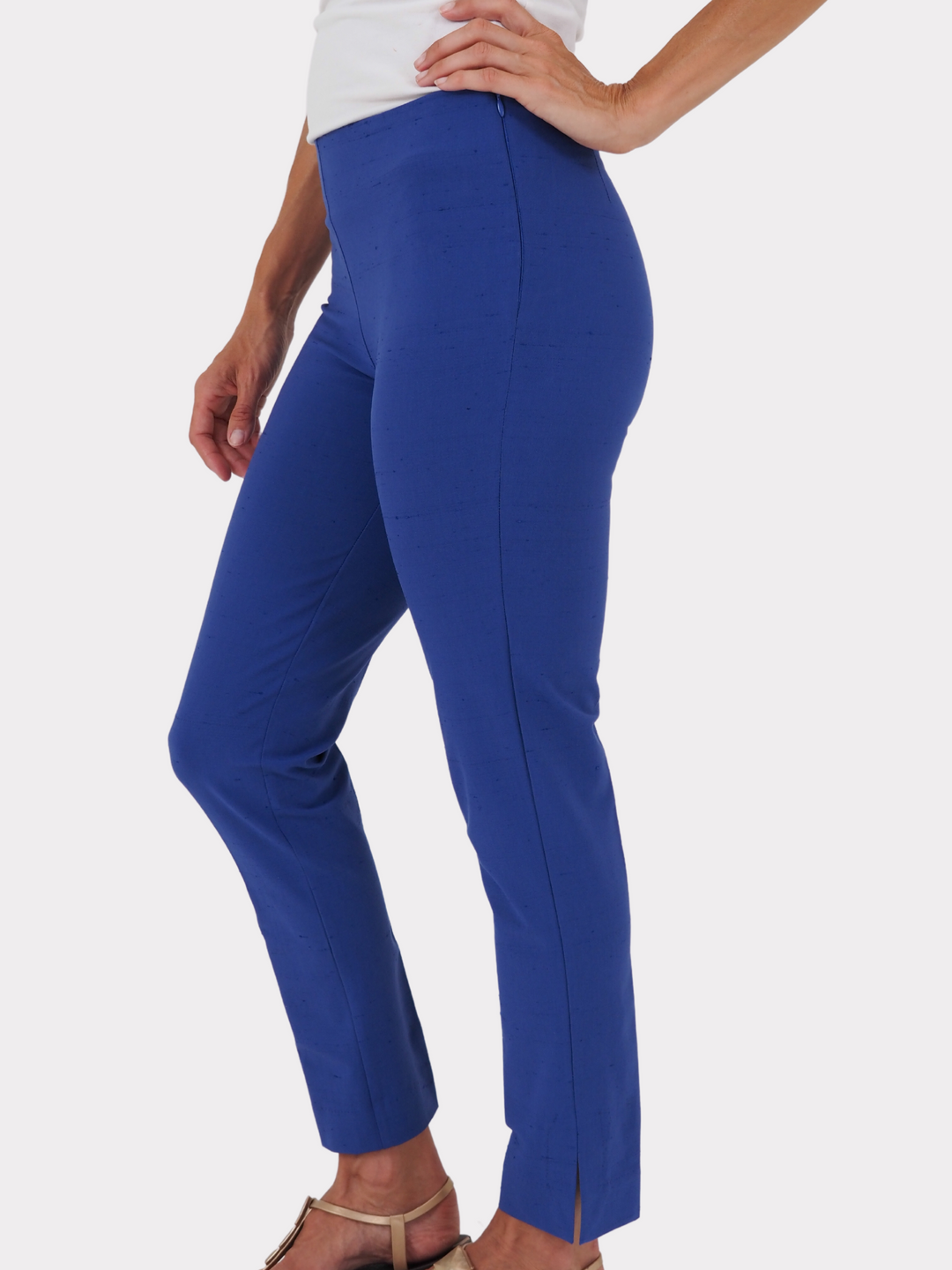 Slim Cut Silk Stretch Pant