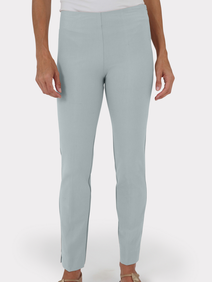 Slim Cut Silk Stretch Pants