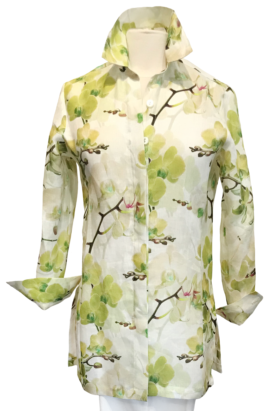 Barbara Top in Linen - Print