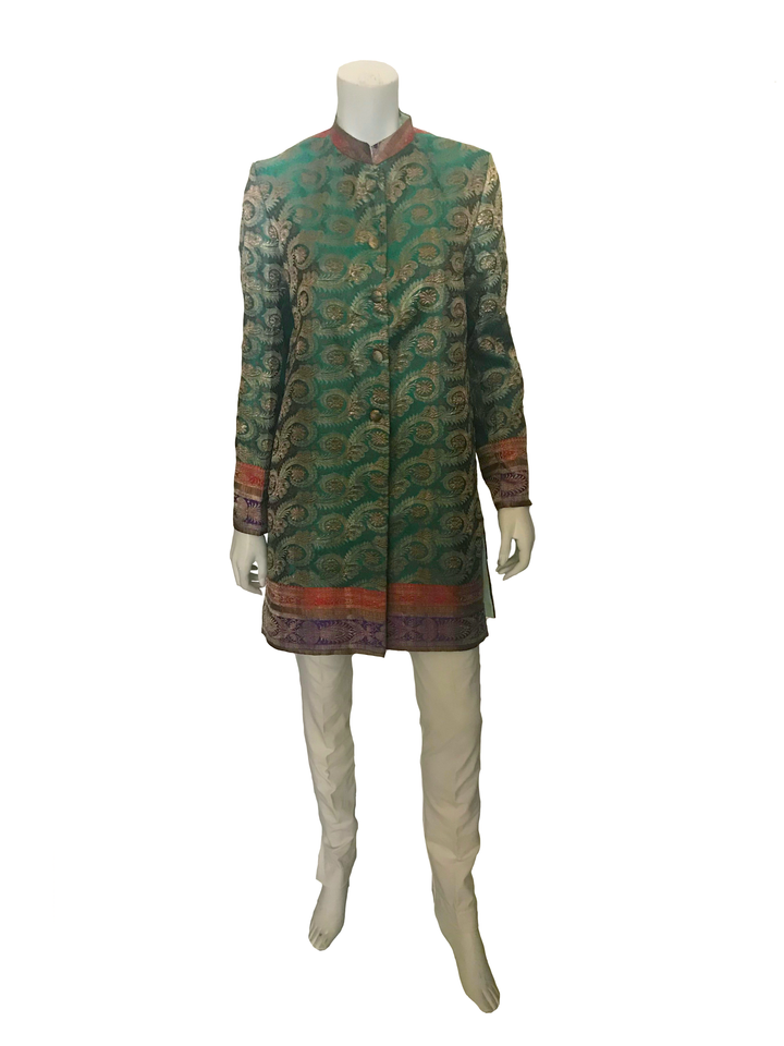 Custom Sari Evening Coat