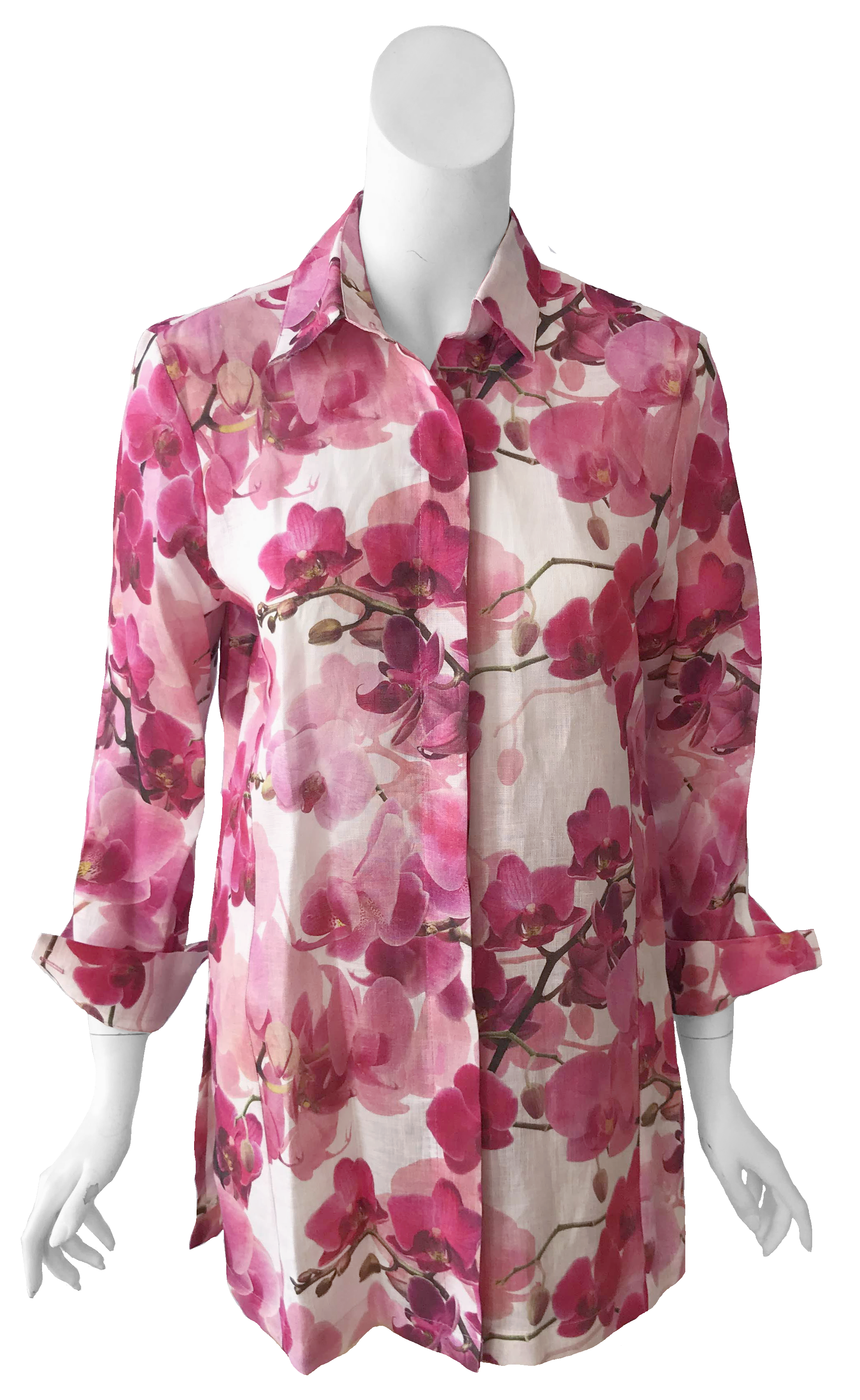20-60代 人気ファッションブランド Top Barbara in Kellogg Charlotte – Print - Linen トップス