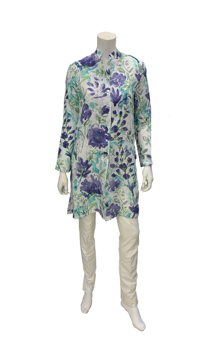 Wendy Tunic in Linen - Print
